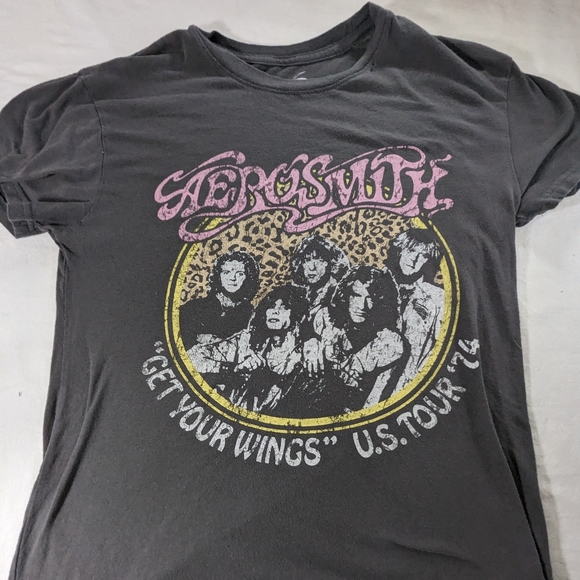 Aerosmith GET YOUR WINGS US Tour '74 Tee Medium - Picture 4 of 9